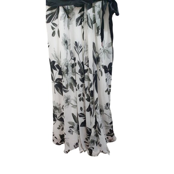 CALVIN KLEIN Womens White Sleeveless Full-Length Hi-Lo Formal Dress 14W - Picture 9 of 13